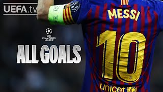 Every LIONEL MESSI UEFA Champions League goal [upl. by Lewanna]