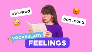 ✏️ Vocabulario FEELINGS  Sentimientos y emociones en inglés [upl. by Gusti]