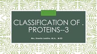 Classification of Proteins [upl. by Dahlia]