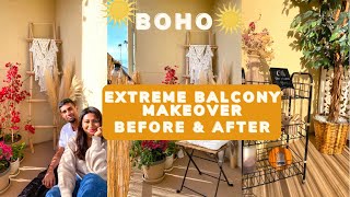 HOW TO Extreme DIY Tiny Balcony Makeover  BALCONY MAKEOVER ON A BUDGET [upl. by Flavius428]