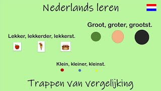 Nederlands leren Trappen van vergelijking Les 24 [upl. by Artemed]