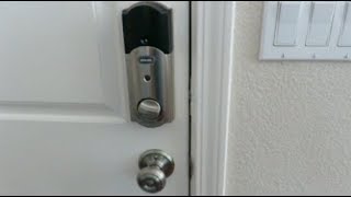 How to change the batteries on the Schlage Smart Deadbolt Door Lock [upl. by Timi]