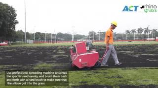 FIFA Certified Synthetic Grass Soccer Pitch Installation [upl. by Mackay]