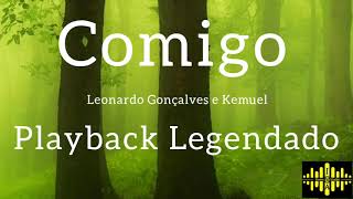 Comigo  Leonardo Gonçalves ft Kemuel  Playback Legendado HomeStudioJSA [upl. by Mercedes]