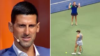 Novak Djokovic REACTS to Yulia Putintsevas Behaviour Towards Ball Girl at US Open [upl. by Vinita]