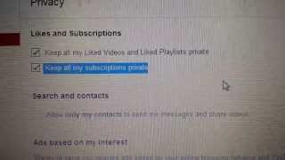 How to make Youtube Likes and Subscriptions PRIVATE [upl. by Largent]