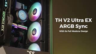 Thermaltake TH V2 Ultra EX ARGB Sync AllInOne Liquid Cooler – Full Modular Design [upl. by Airottiv224]