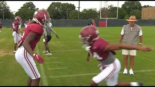 Alabama gets PHYSICAL during first full pad practice of Fall Camp [upl. by Torr]