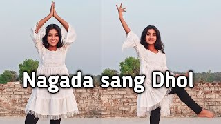 Easy Dance Step For Nagada sang Dhol Baje  Bollywood Dance  Dance with Sanju  Navratri special [upl. by Laekcim653]