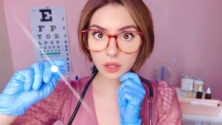 ASMR Eye Exam Optician Roleplay with Intense Light Triggers [upl. by Edmead]