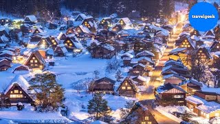 I Spent a Magical Night at Japans Most Beautiful Snow Village  Shirakawago [upl. by Cchaddie]