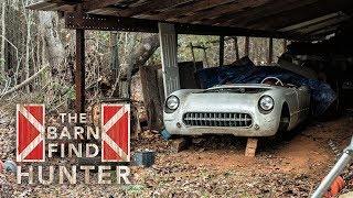 Chevy C1 Corvette a quotbaby Ferrariquot and a dusty Abarth collection  Barn Find Hunter  Ep 18 [upl. by Alaehs]