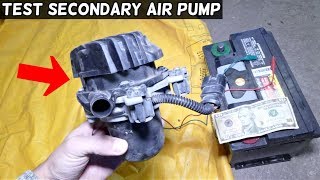 HOW TO TEST SECONDARY AIR PUMP Most Cars [upl. by Samaria]