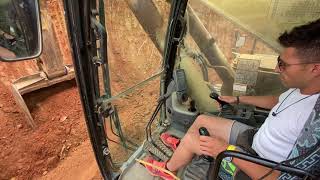 Caterpillar 385C Excavator  How The Operator Works [upl. by Orest]