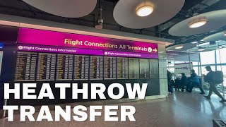 London Heathrow Transfer from Terminal 5 to Terminal 3  Travel Vlog [upl. by Ardnasxela955]