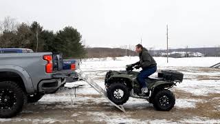 Loading ATV in lifted truck [upl. by Durante]