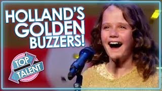 Hollands Best GOLDEN BUZZERS  Top Talent [upl. by Tamera]