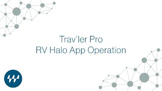 Winegard Travler Pro Halo App Operation [upl. by Dilaw]