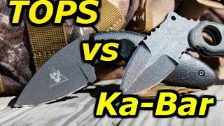 KaBar TDI vs TOPS Devils Elbow Full Comparison Review [upl. by Nitsirc647]