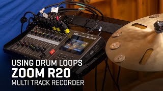 The Zoom R20 Multi Track Recorder  How to Use Drum Loops [upl. by Coleman]