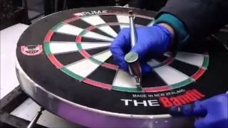 The Bandit Dartboard Production  by Puma Darts [upl. by Olihs]