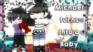 Michael turns into a baby  Afton Family  FNAF [upl. by Aissat]