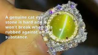 How to identify a Natural Cats eye Gemstone [upl. by Draillih]