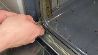 How to Remove whirlpool Oven Door with no tools [upl. by Hachmann]