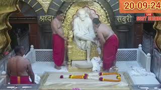 Shirdi Sai baba live morning Aarti Darshan today [upl. by Rosol]