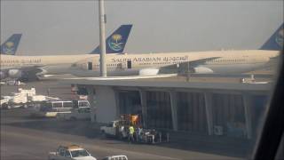 Saudi Arabian Airlines 747300 Jeddah Departure [upl. by Assirroc]