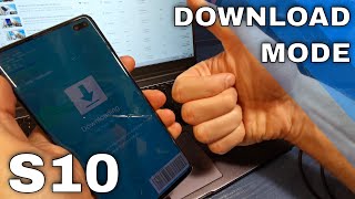 How to enter Download Mode in Samsung Galaxy S10 [upl. by Akkeber]