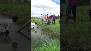 water pump diesel engine setup fishing videos shortstar waterpump farming Trector jcbmachine [upl. by Zilvia875]