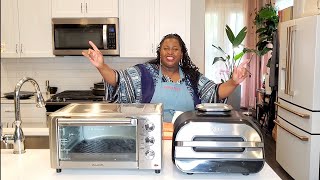 Ninja Foodi Smart XL Grill VS PowerXL Grill Air Fryer Combo  Air fryer blackened salmon recipe [upl. by Annasoh]