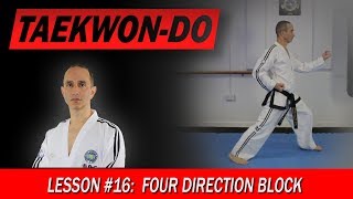 Four Direction Block  TaekwonDo lesson 16 [upl. by Harday]