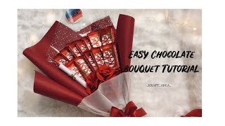 easy chocolate bouquet making tutorial [upl. by Shanks]