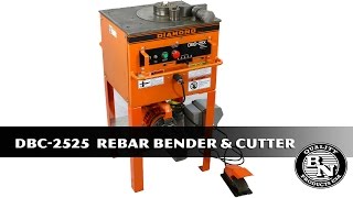 DBC2525  Rebar bender and cutter combination unit Preview [upl. by Aissatsan689]