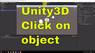 Click on object with Raycast screen  Unity ENG [upl. by Nottarts]