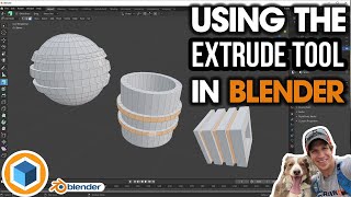 Getting Started with the EXTRUDE TOOL in Blender [upl. by Ytomit]