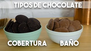 DIFERENCIAS ENTRE CHOCOLATE COBERTURA Y EL BAÑO DE CHOCOLATE [upl. by Hillery478]