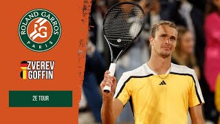 ROLAND GARROS 2024  2ÈME TOUR  ZVEREV vs GOFFIN TENNIS WORLD TOUR 2 [upl. by Leirua291]