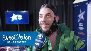 Conan Osíris Interview nach dem ersten Halbfinale  Eurovision Song Contest  NDR [upl. by Hartzel]