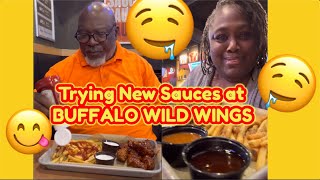 Trying New Sauces at BUFFALO WILD WINGS [upl. by Harsho]