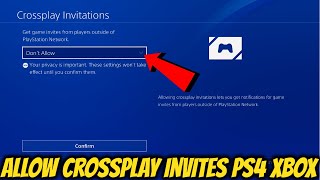 Allow Crossplay Invites PlayStation [upl. by Aisyle]