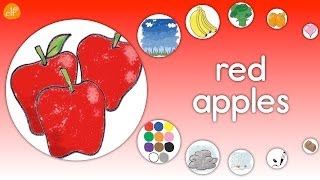 Learn Colors  Fruits  Objects  Kindergarten  ELF Learning [upl. by Caz]