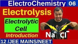 ElectroChemistry 06  Electrolysis OR ElectroChemical Cell  Introduction  Product at Electrode [upl. by Uzzi449]