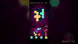 Block Hexa PuzzleRegular A block 3 to 6 levels level45 [upl. by Stein]