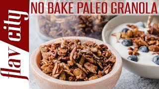 How To Make Granola Without An Oven  Paleo amp Vegan Granola Recipe [upl. by Zwiebel]