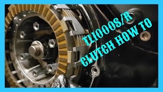 Suzuki TL1000s Clutch Change How To [upl. by Dollie]