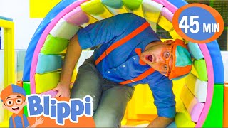 Blippi Visits an Indoor Playground  Part 1  Blippi Full Episodes  Educational Videos for Kids [upl. by Melisa334]