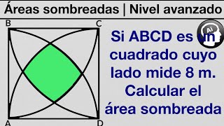 ¿Puedes calcular el areas sombreada  SOLUCION GEOMETRICA [upl. by Sualohcin]